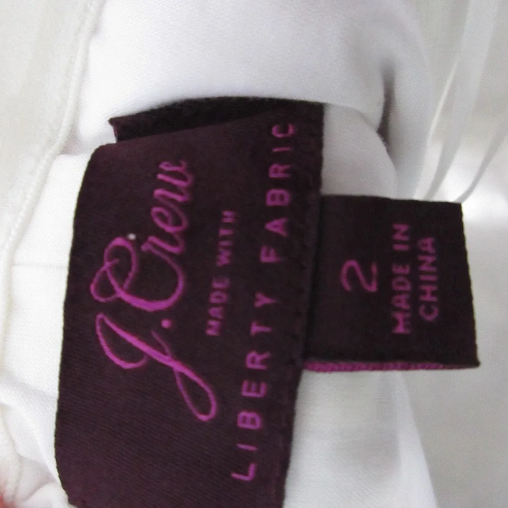 J Crew Liberty Fabric‎ Dress 2 Floral Claire-Aude One Shoulder Bow Sheath Garden